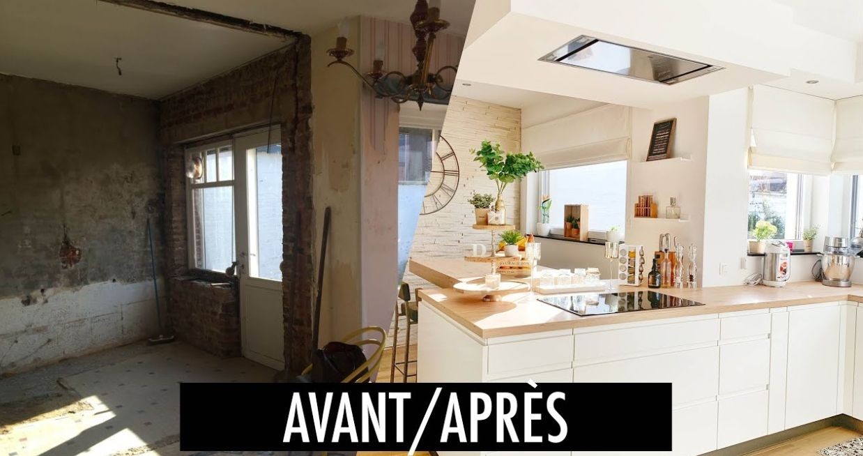 Projet de rénovation intérieure complet réalisé par Placostuc : démontage, pose de nouvelles cloisons en placo, finitions stucco et modernisation complète de la pièce.